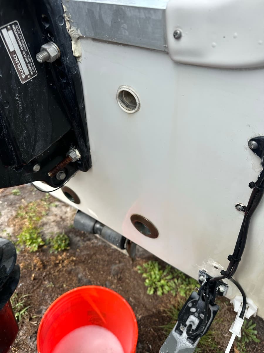 Transom Stain Removal — after